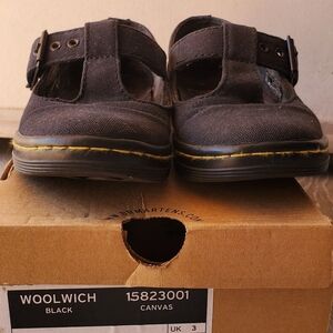 Dr. Martens Woolwich Black Canvas Footwear